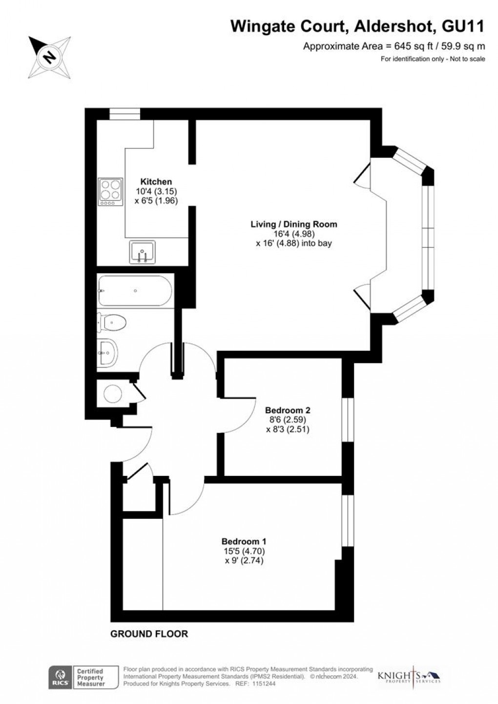 Floorplan for Wingate Court, Aldershot