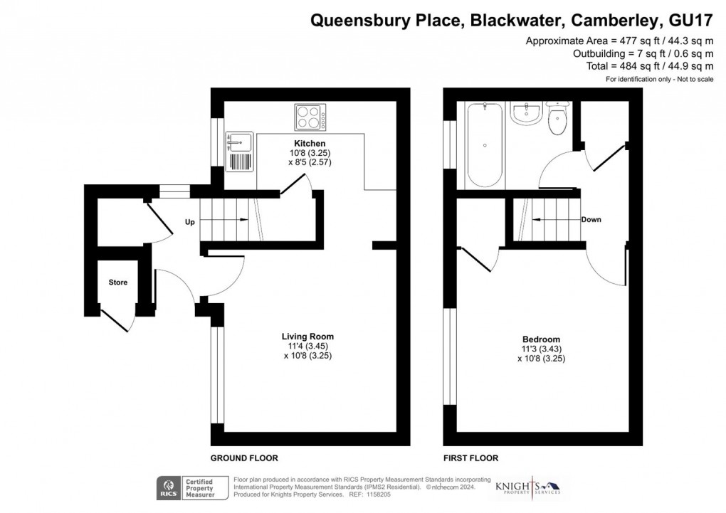 Floorplan for Queensbury Place, Blackwater
