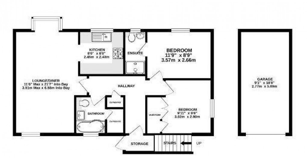 Floorplan for York Place, York Road, Camberley