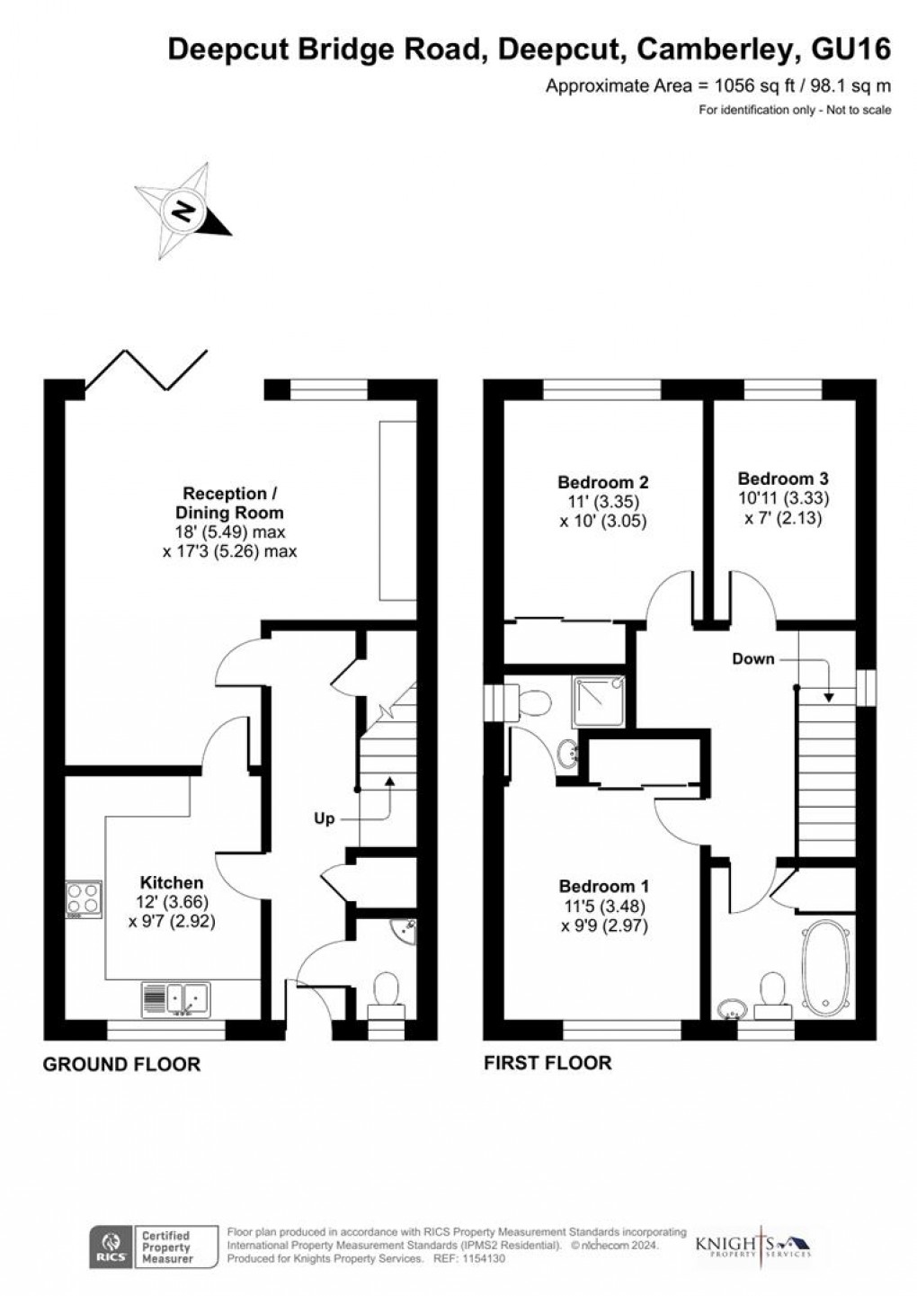 Floorplan for Deepcut Bridge Road, Deepcut, Camberley