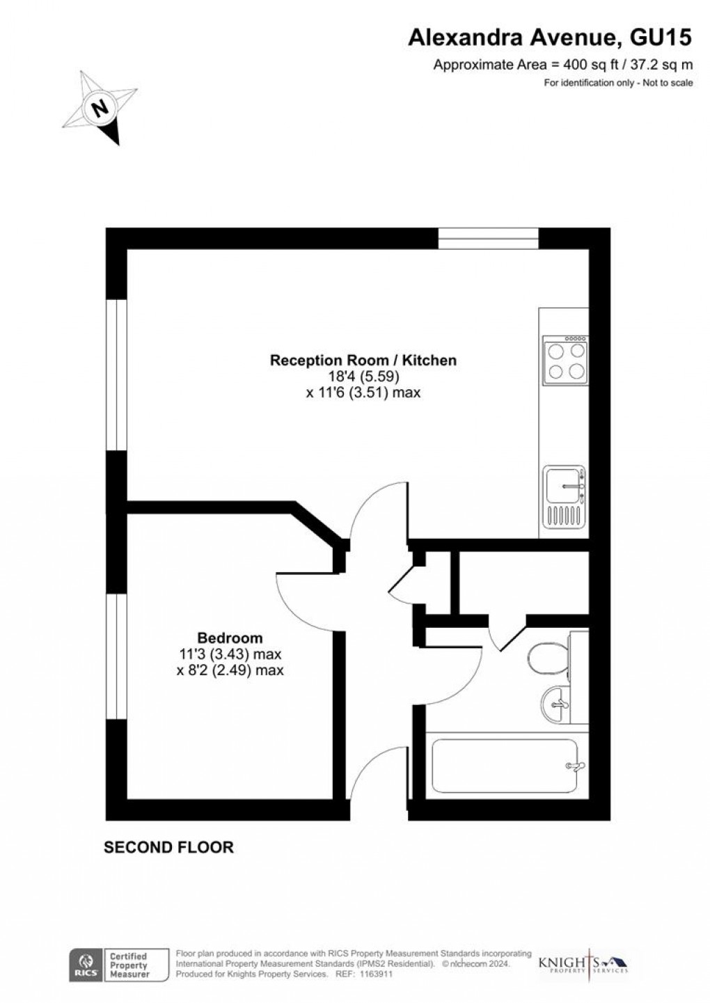 Floorplan for Oakfields, Alexandra Avenue, Camberley