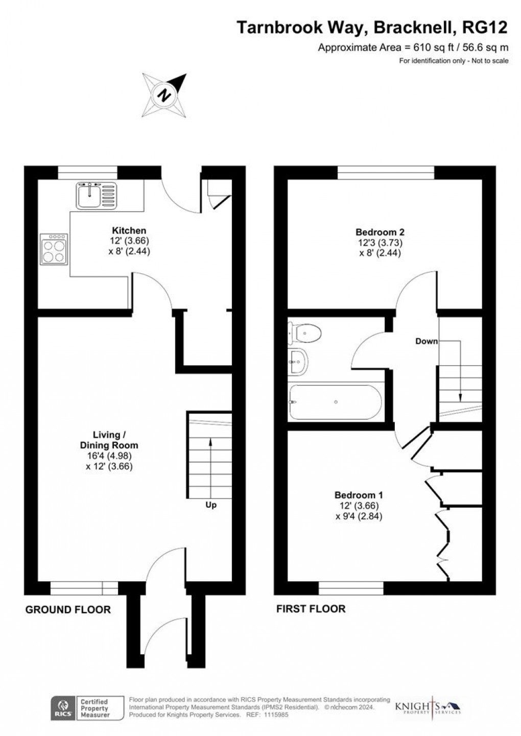 Floorplan for Tarnbrook Way, Bracknell