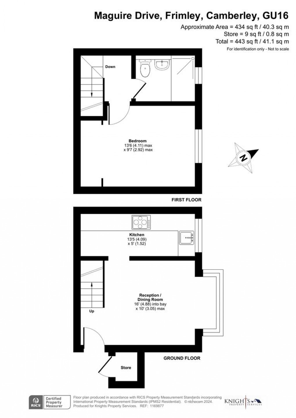 Floorplan for Maguire Drive, Frimley, Camberley