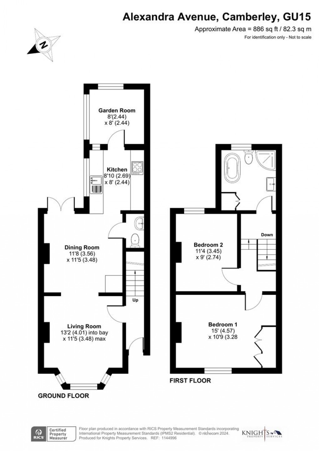 Floorplan for Alexandra Avenue, Camberley