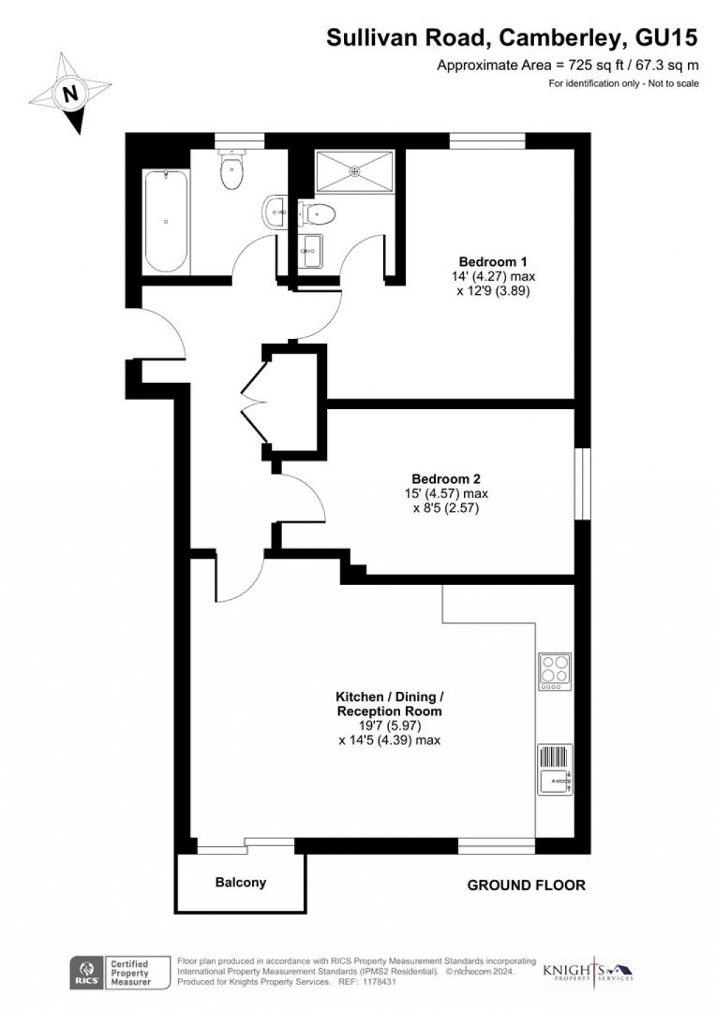 Floorplan for Sullivan Road, Camberley