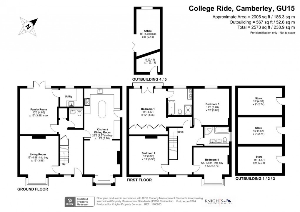 Floorplan for College Ride, Camberley