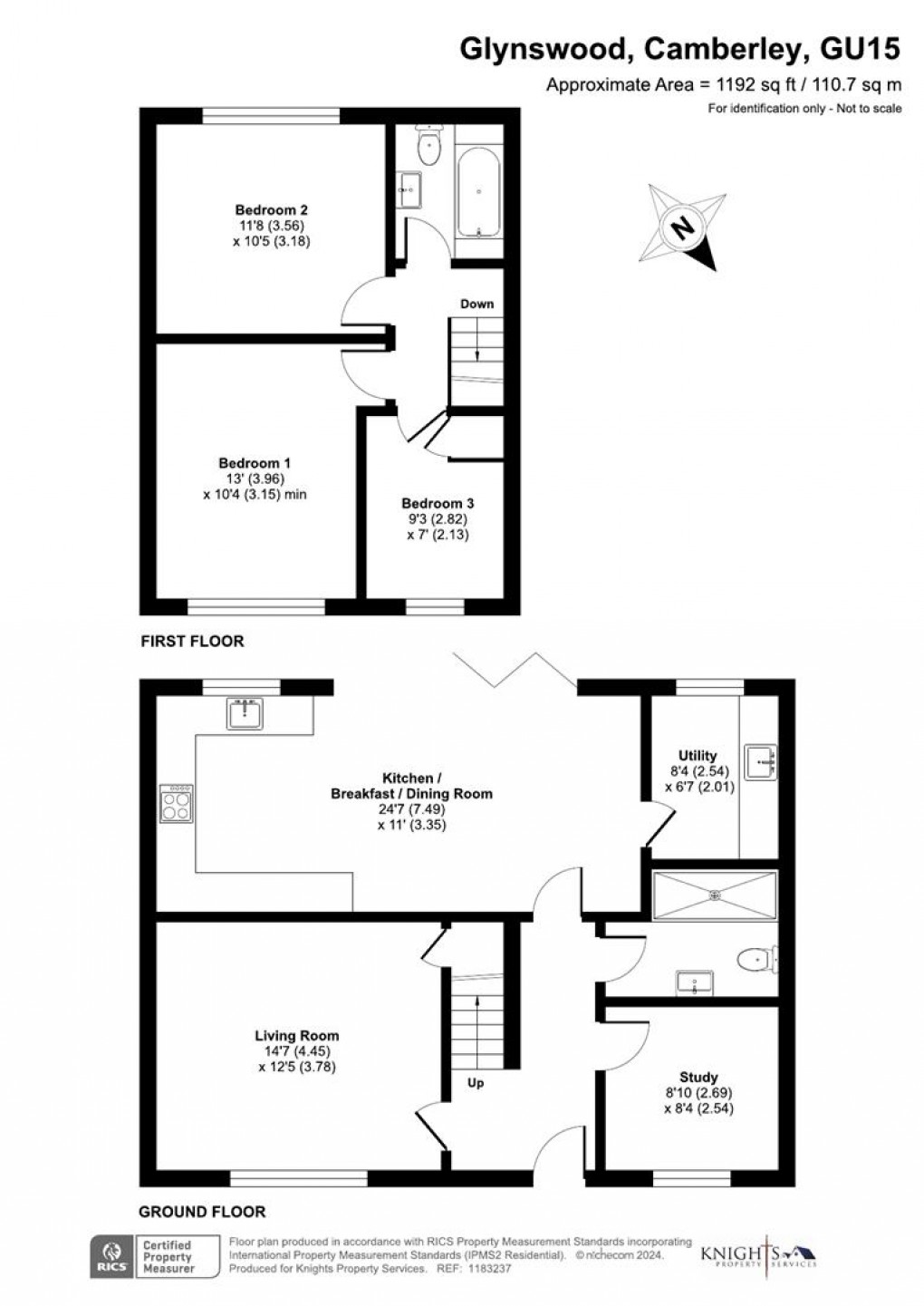 Floorplan for Glynswood, Camberley