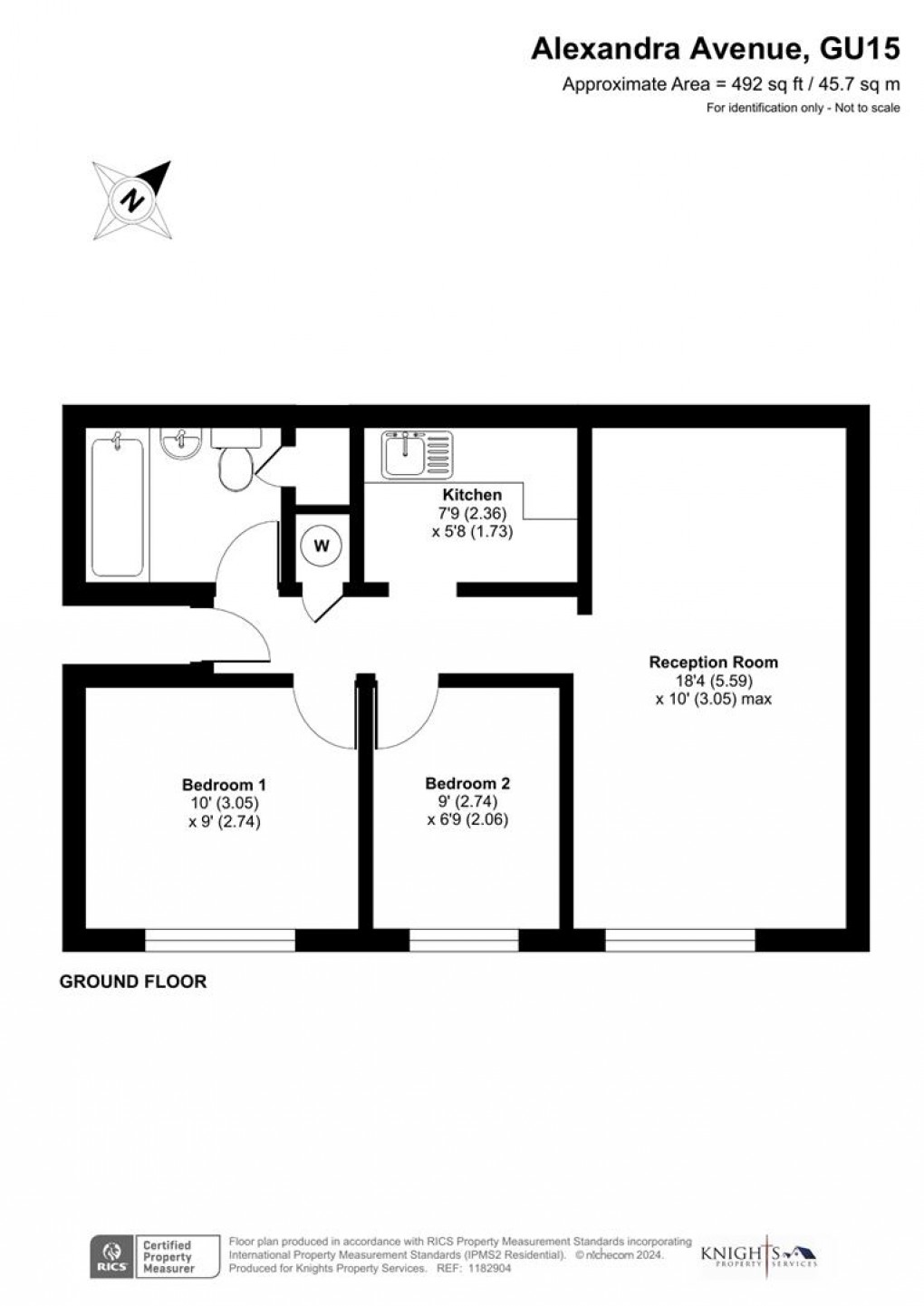 Floorplan for Alexandra Avenue, Camberley