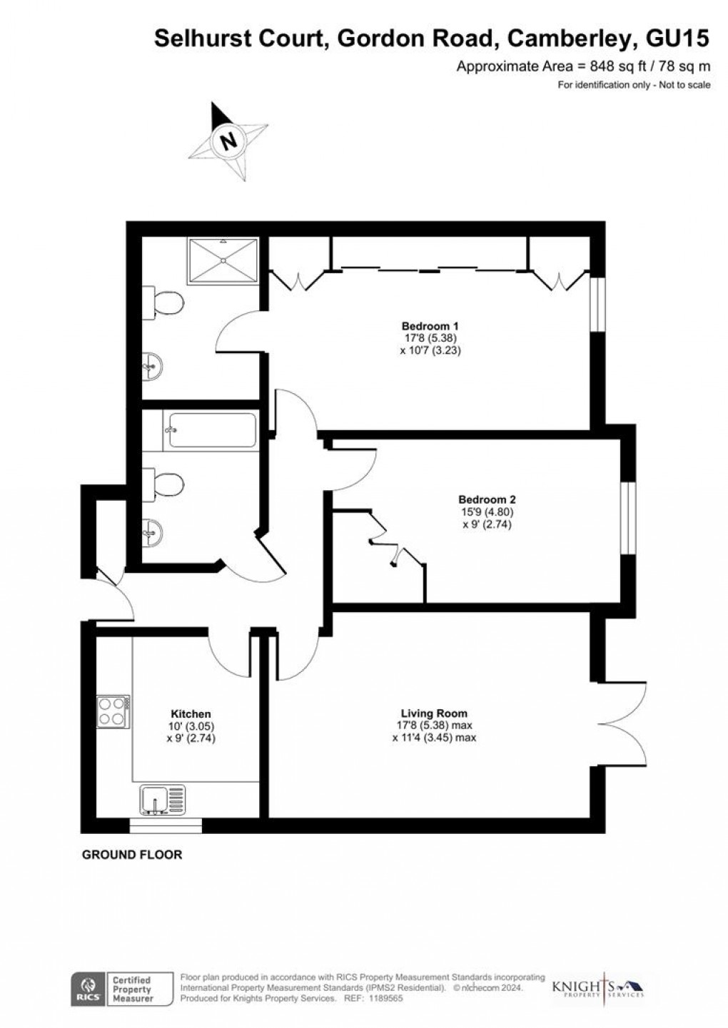 Floorplan for Gordon Road, Camberley