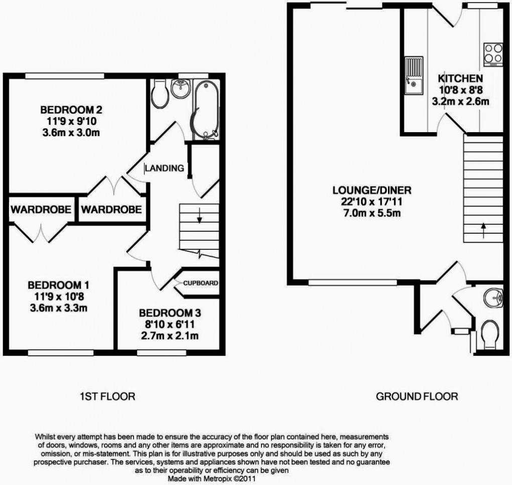 Floorplan for Cumberland Road, Camberley