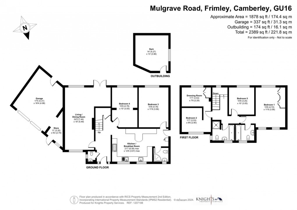 Floorplan for Mulgrave Road, Frimley