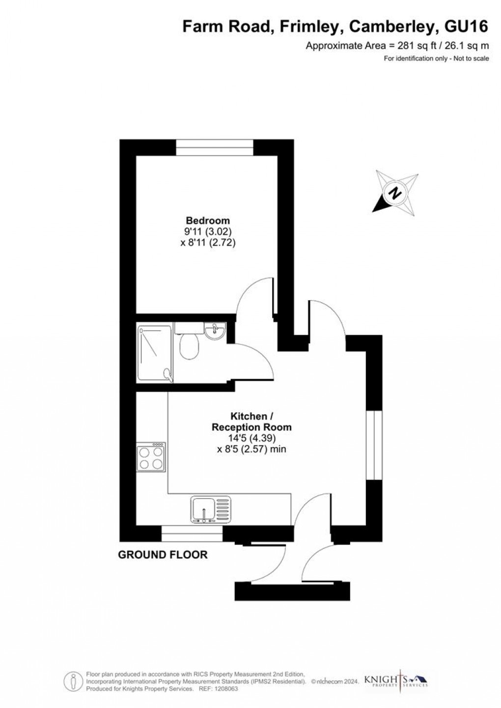 Floorplan for Farm Road, Frimley, Camberley