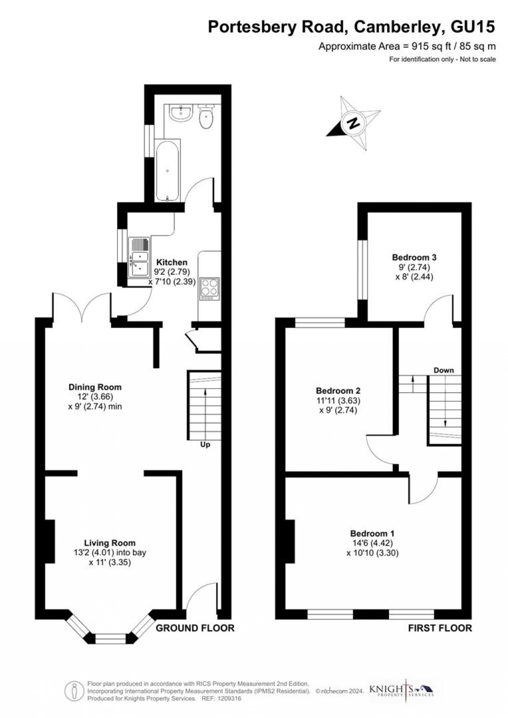 Floorplan for Portesbery Road, Camberley