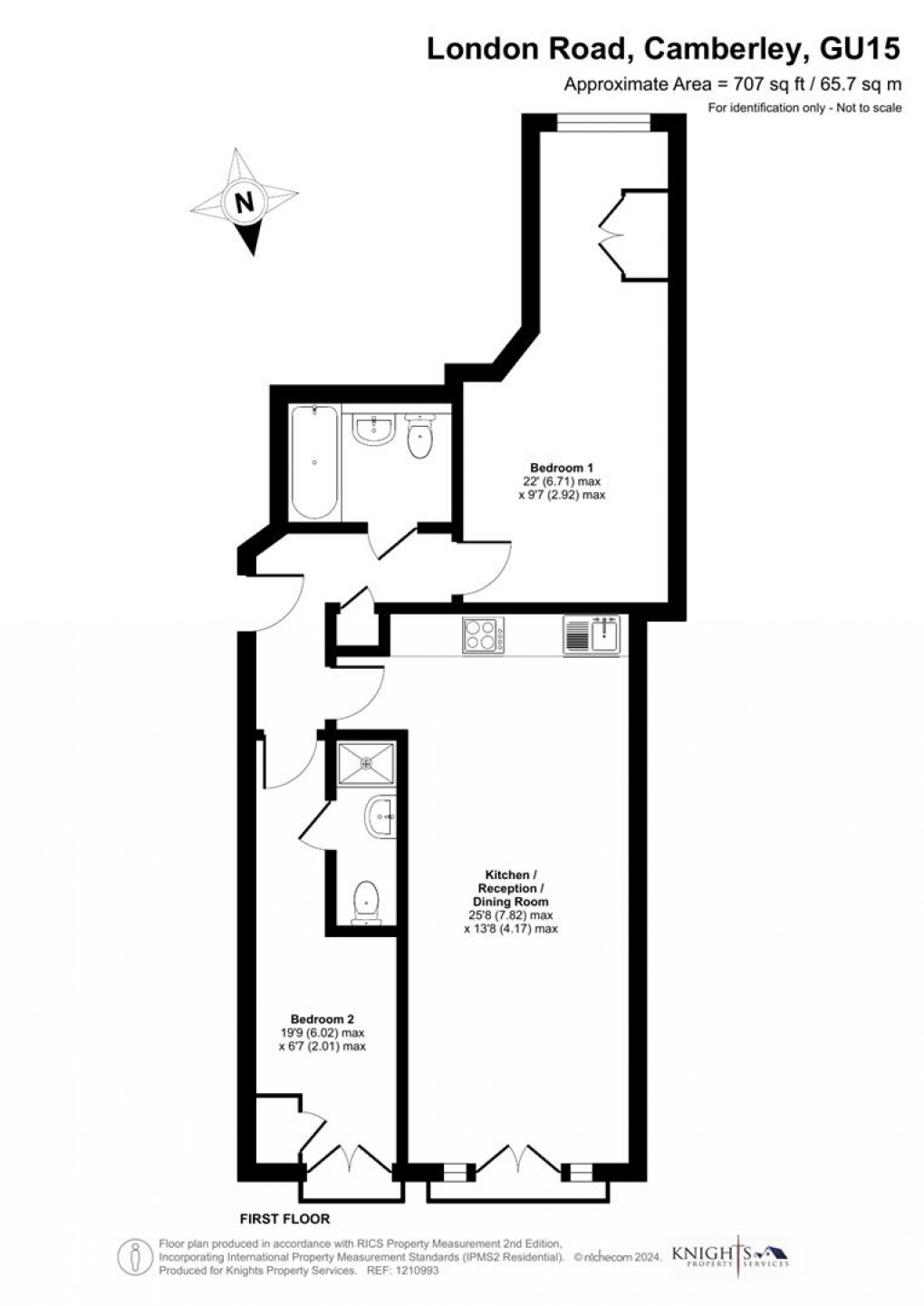 Floorplan for Church View 341 London Road, Camberley