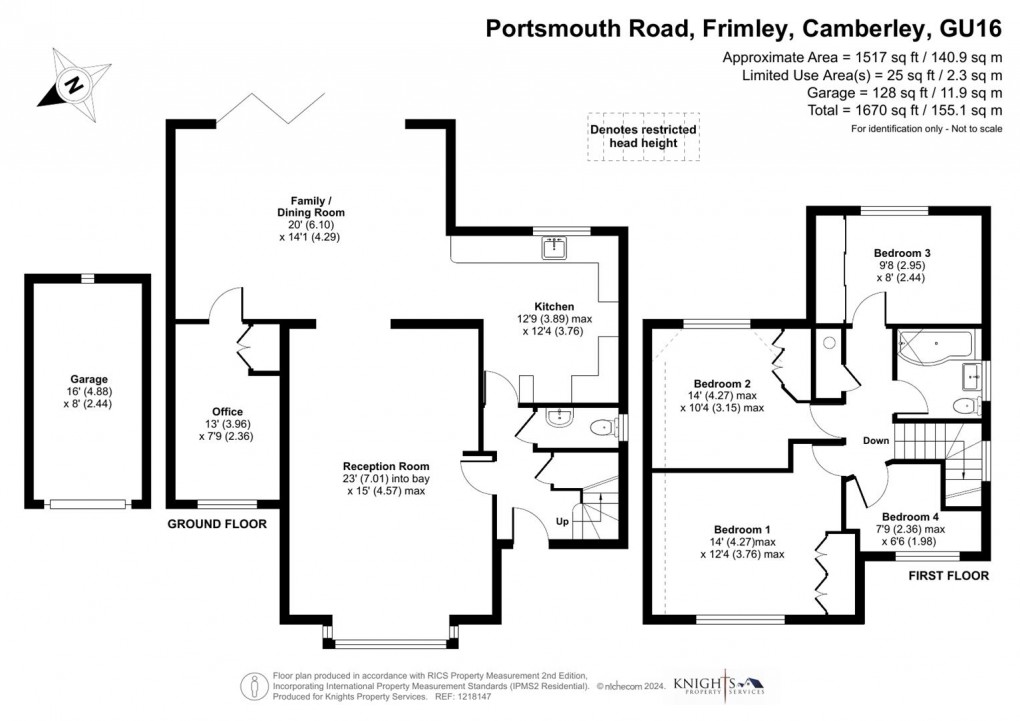 Floorplan for Portsmouth Road, Frimley, Camberley