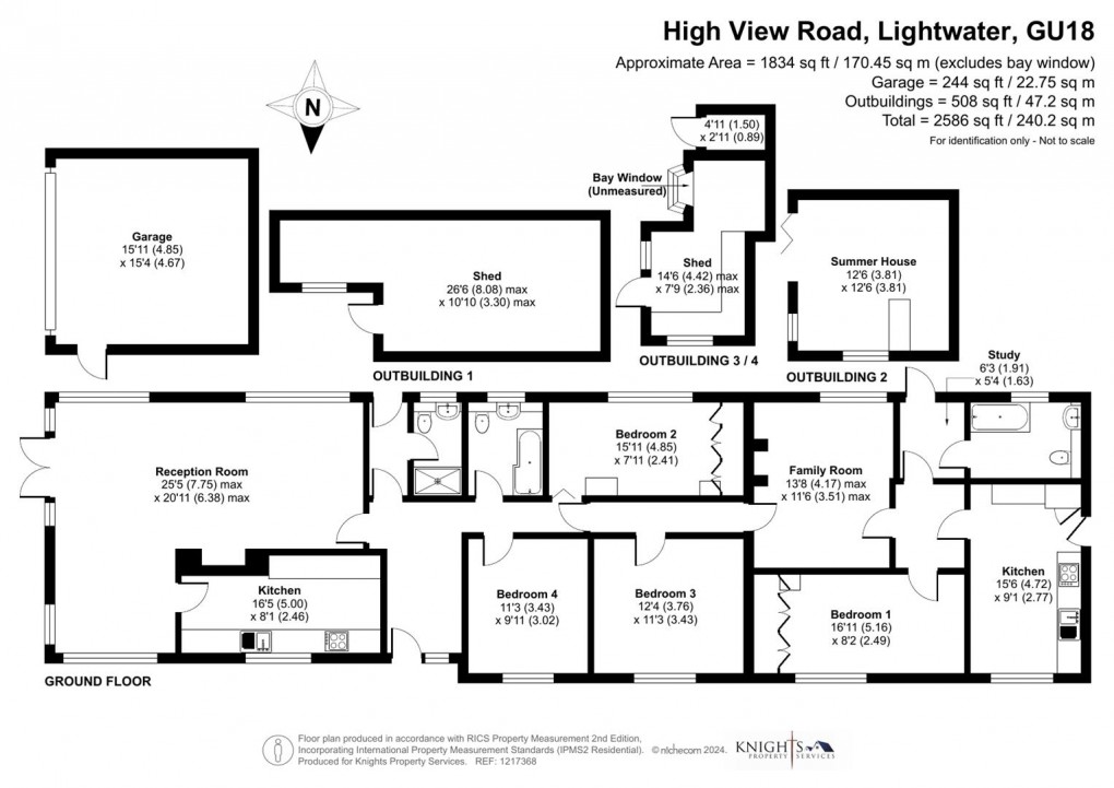 Floorplan for High View Road, Lightwater