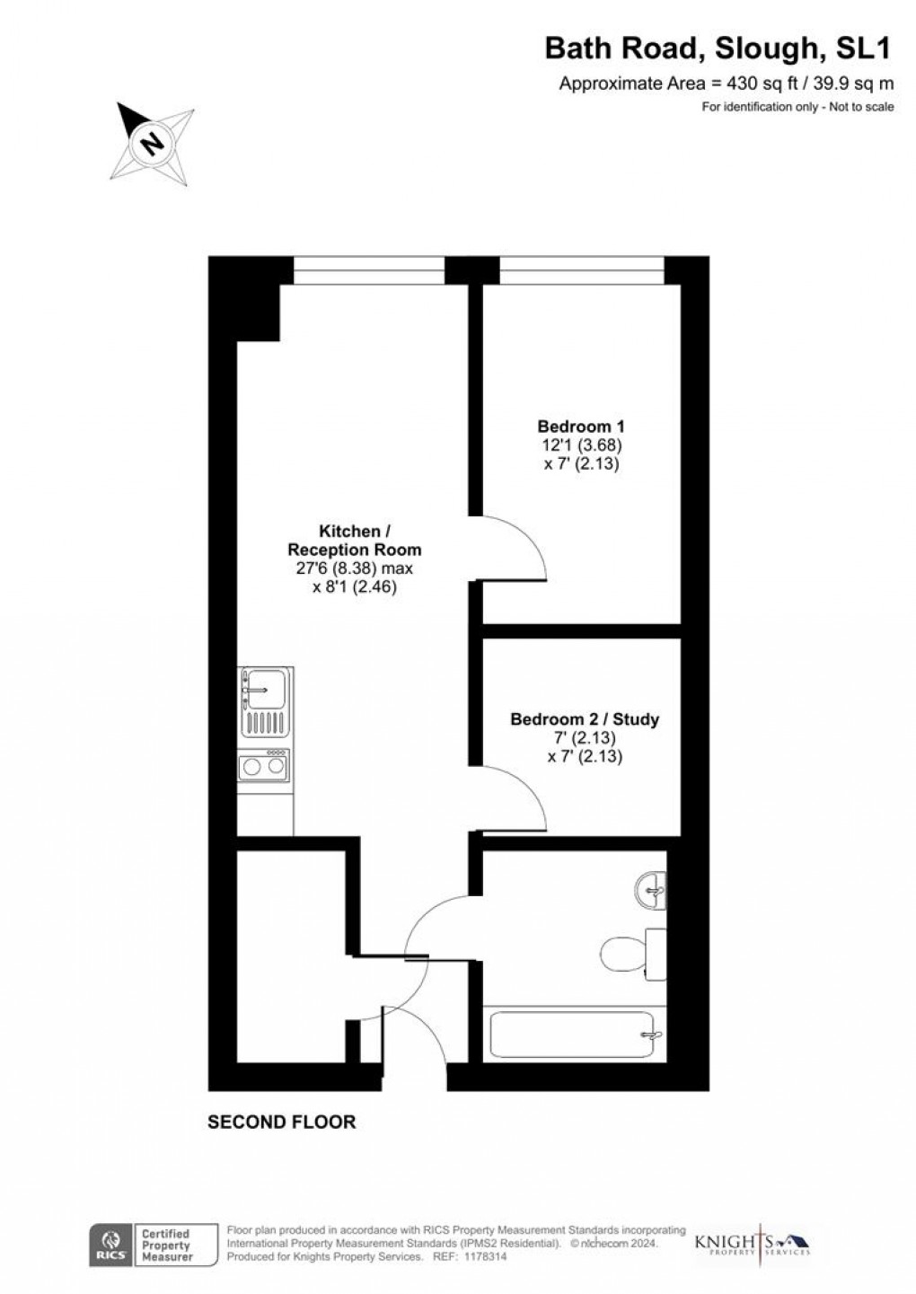 Floorplan for Atria House, Bath Road, Slough