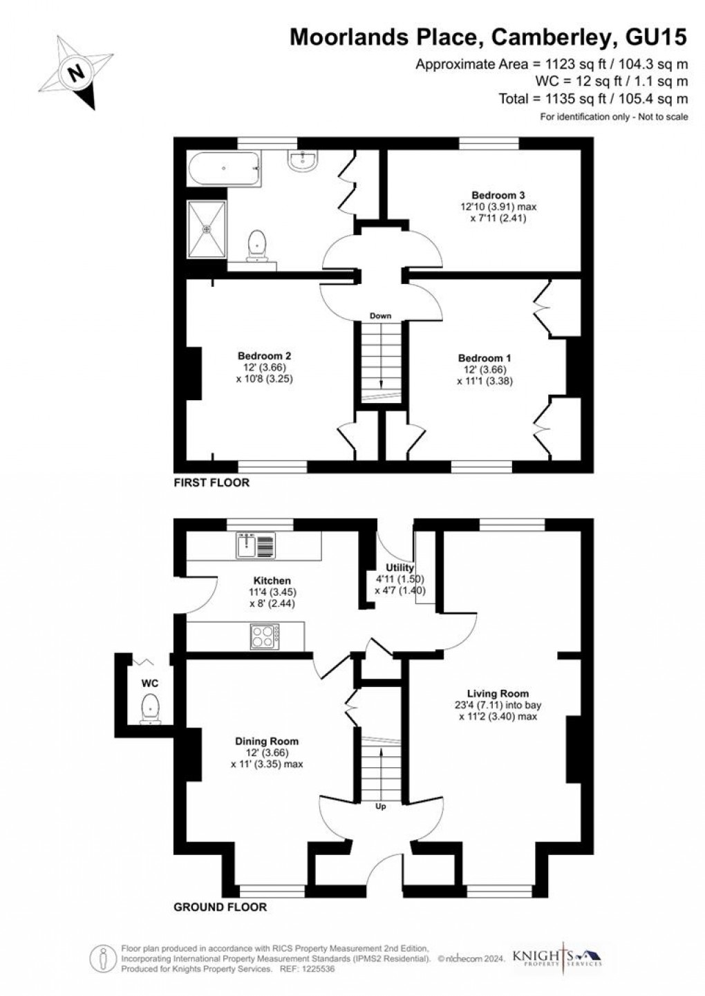 Floorplan for Moorlands Place, Camberley