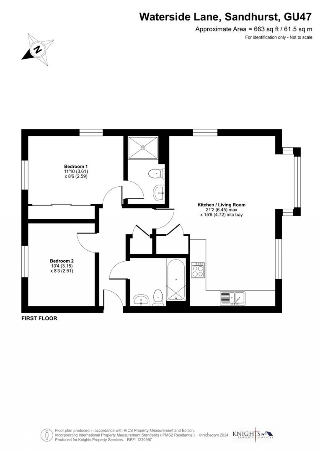 Floorplan for Waterside Lane, Sandhurst