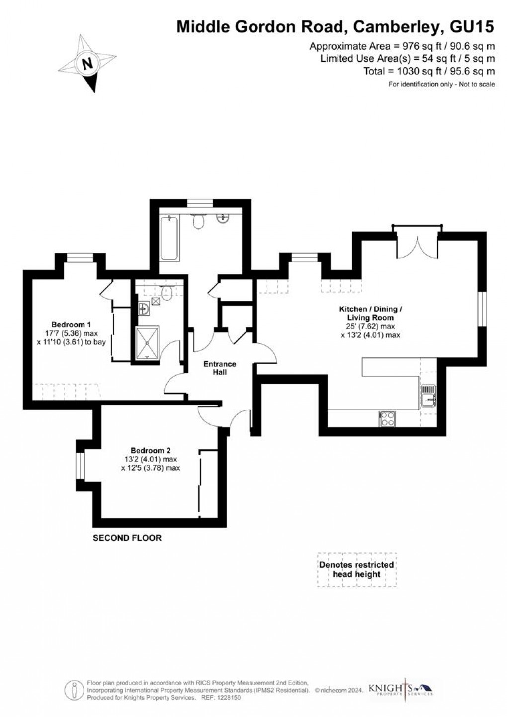 Floorplan for Middle Gordon Road, Camberley