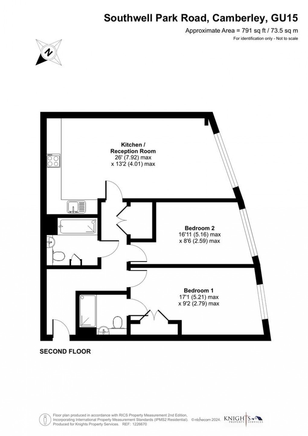 Floorplan for Southwell Park Road, Camberley