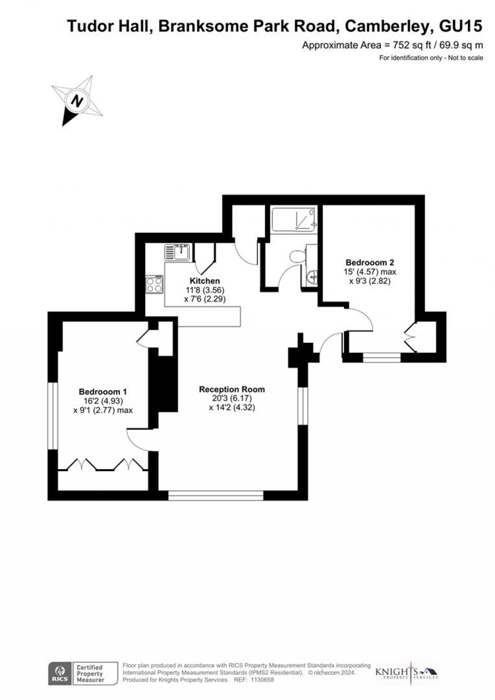 Floorplan for Branksome Park Road, Camberley