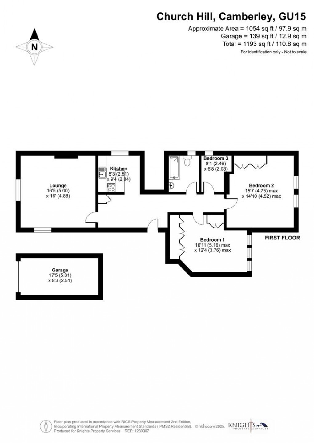 Floorplan for 23 Church Hill, Camberley