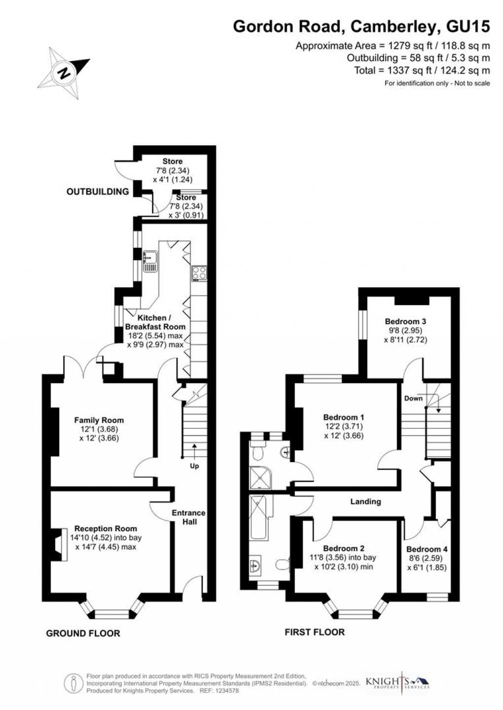 Floorplan for Gordon Road, Camberley