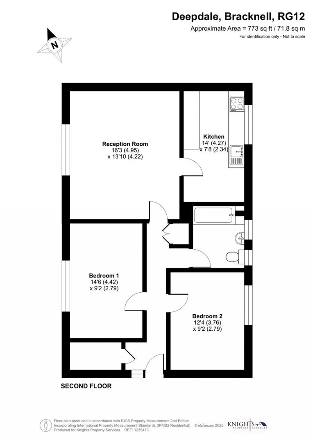 Floorplan for Deepdale, Bracknell