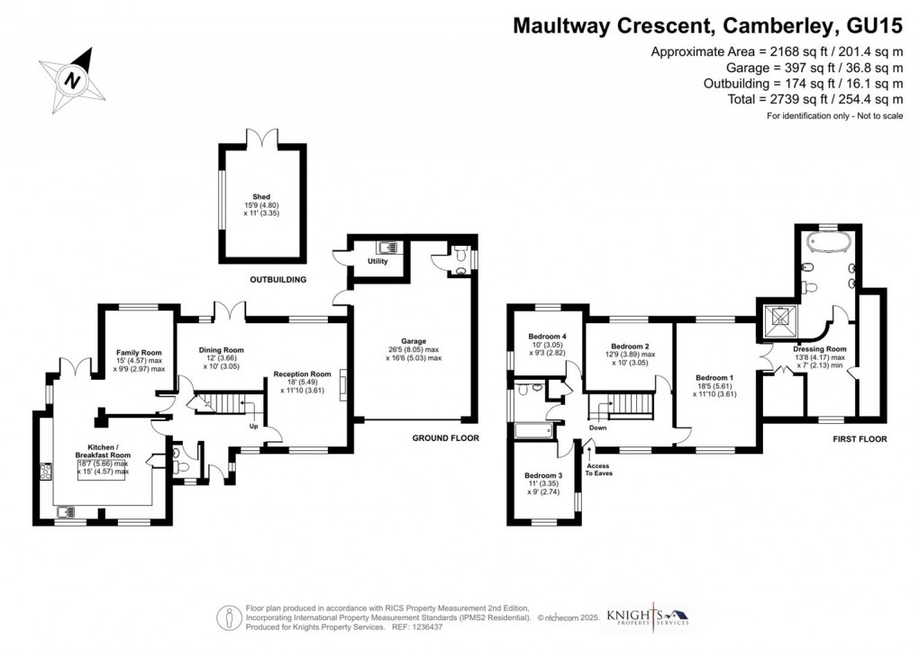 Floorplan for Maultway Crescent, Camberley