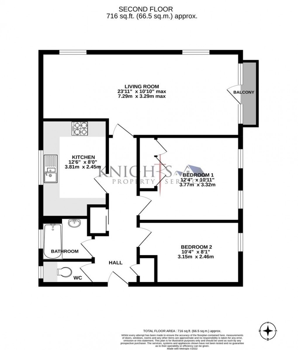 Floorplan for Queens Keep, Upper Park Road, Camberley