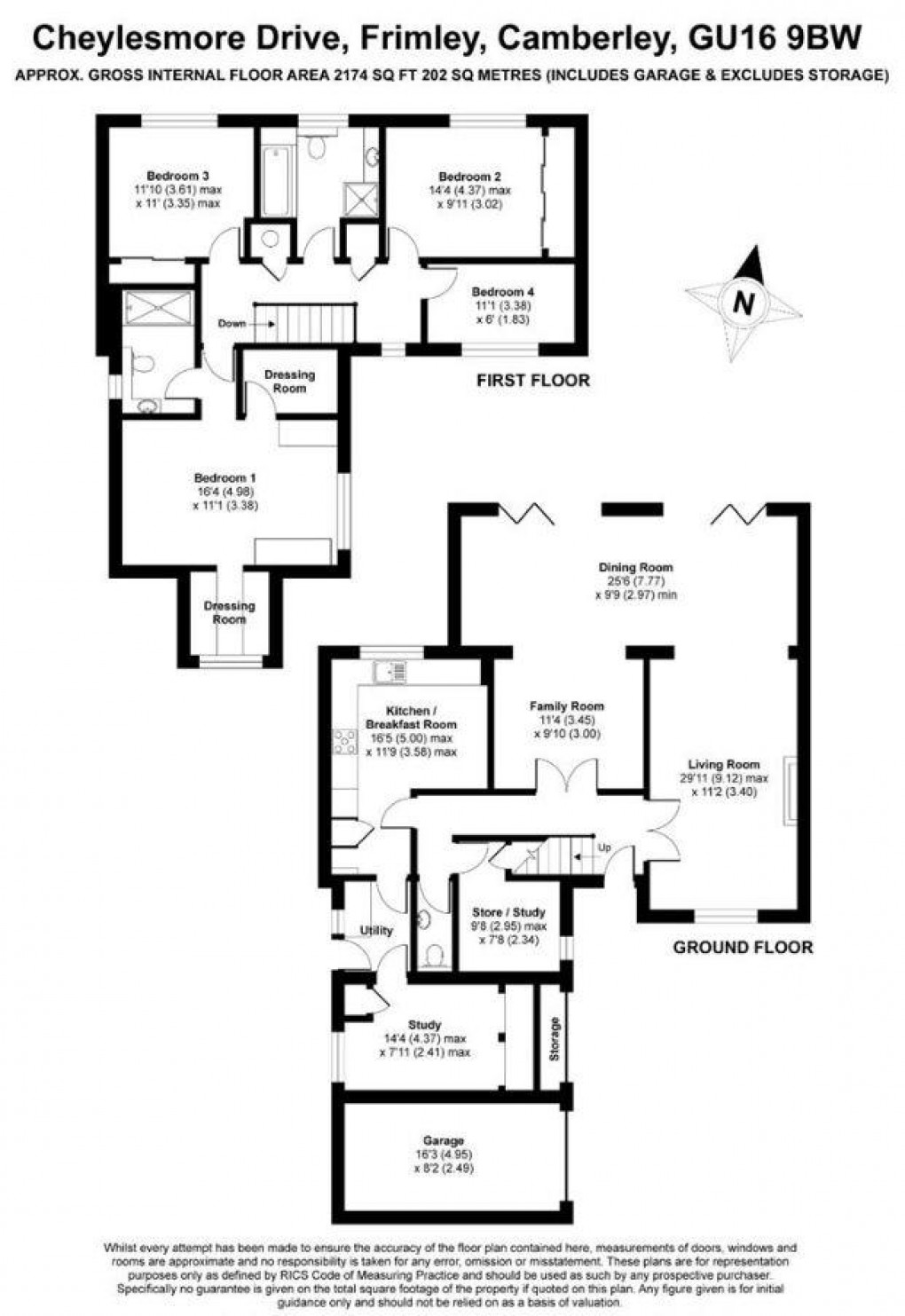 Floorplan for Cheylesmore Drive, Frimley, Camberley