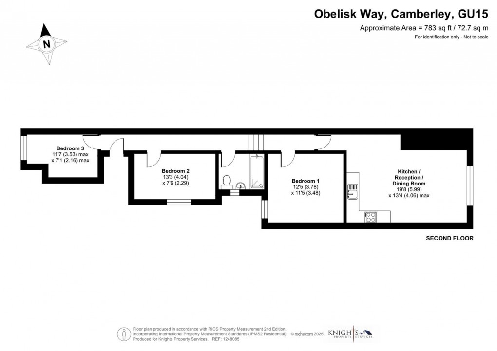 Floorplan for 3 Obelisk Way, Camberley