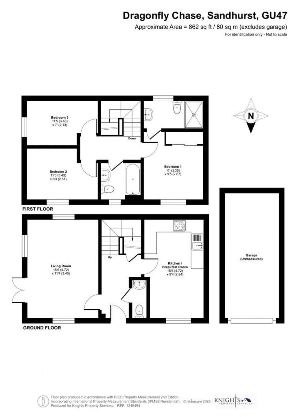 Floorplan for Dragonfly Chase, Sandhurst