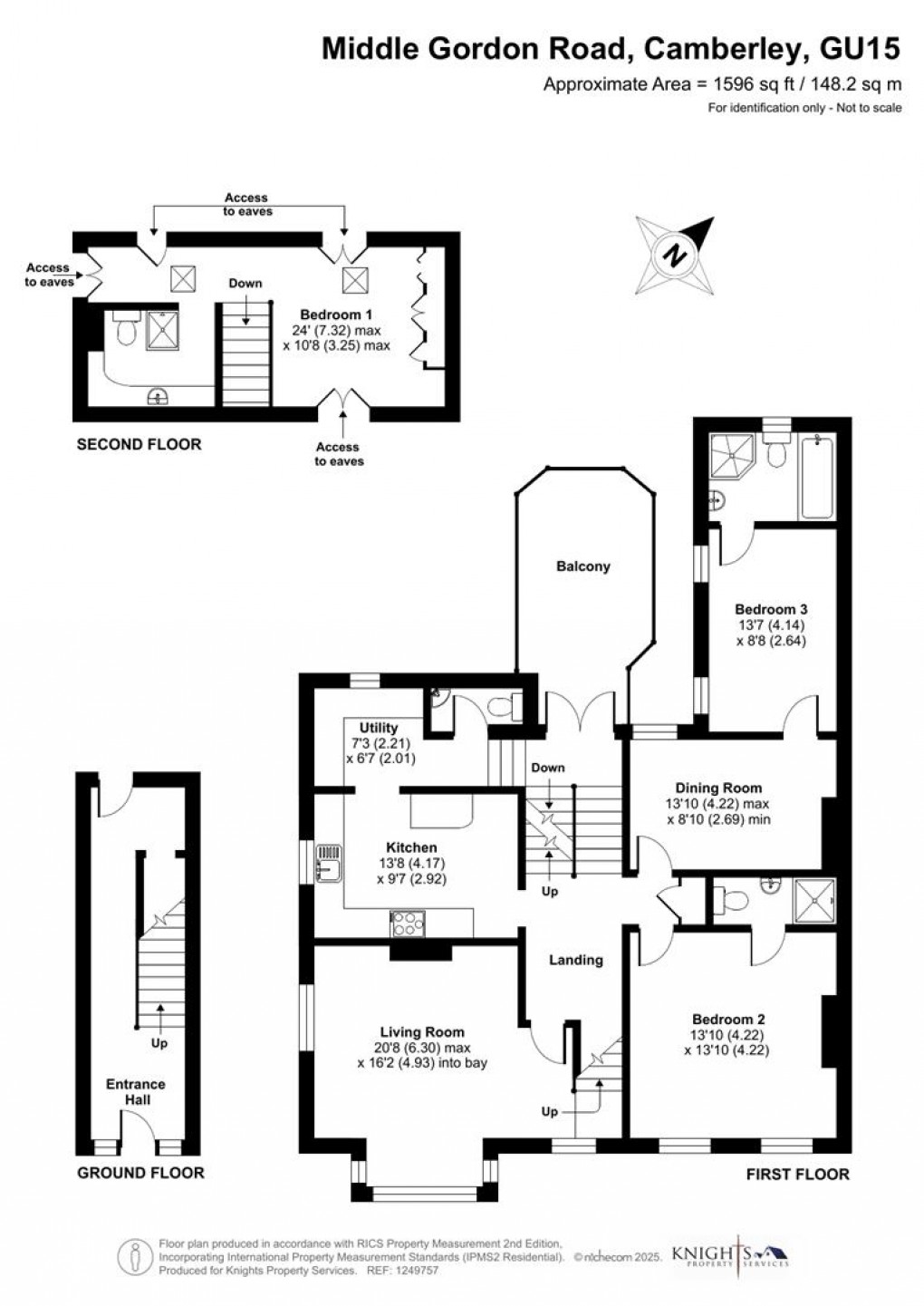 Floorplan for Middle Gordon Road, Camberley