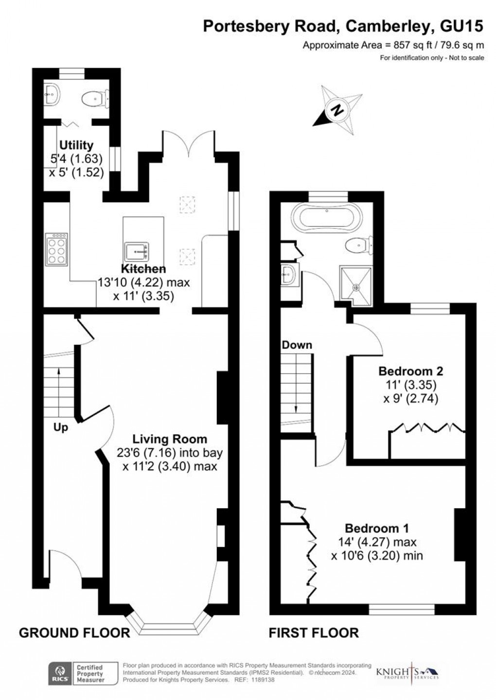 Floorplan for Portesbery Road, Camberley