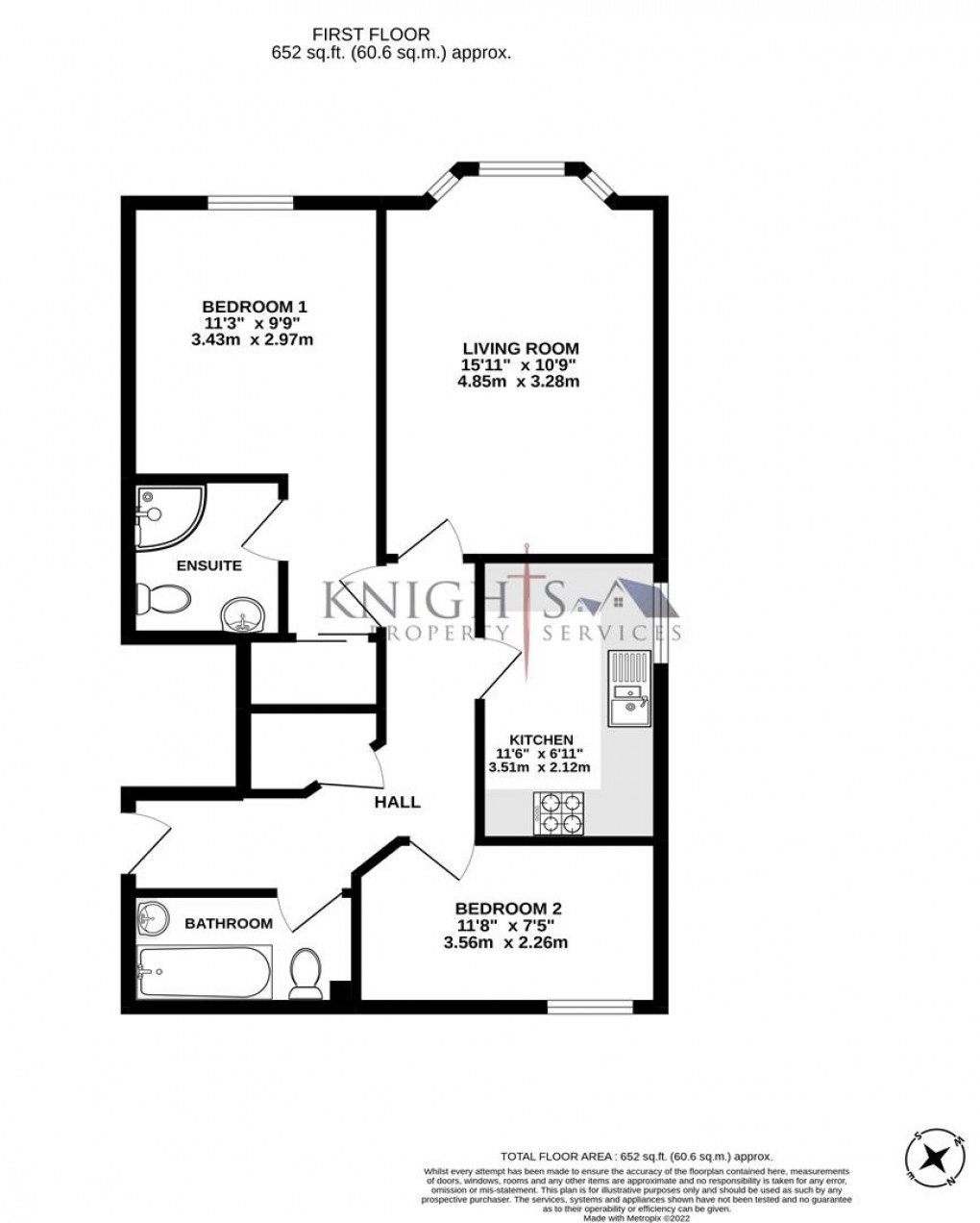 Floorplan for Selhurst Court, Gordon Road, Camberley