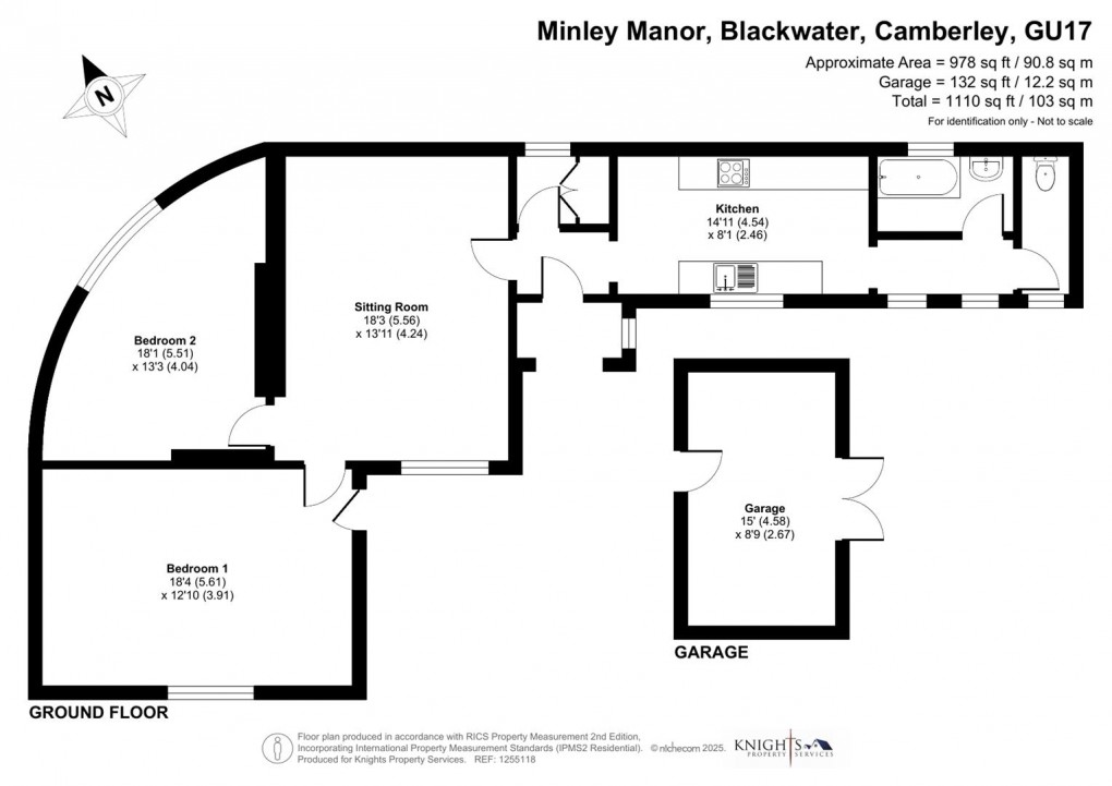 Floorplan for Minley Manor, Blackwater, Camberley