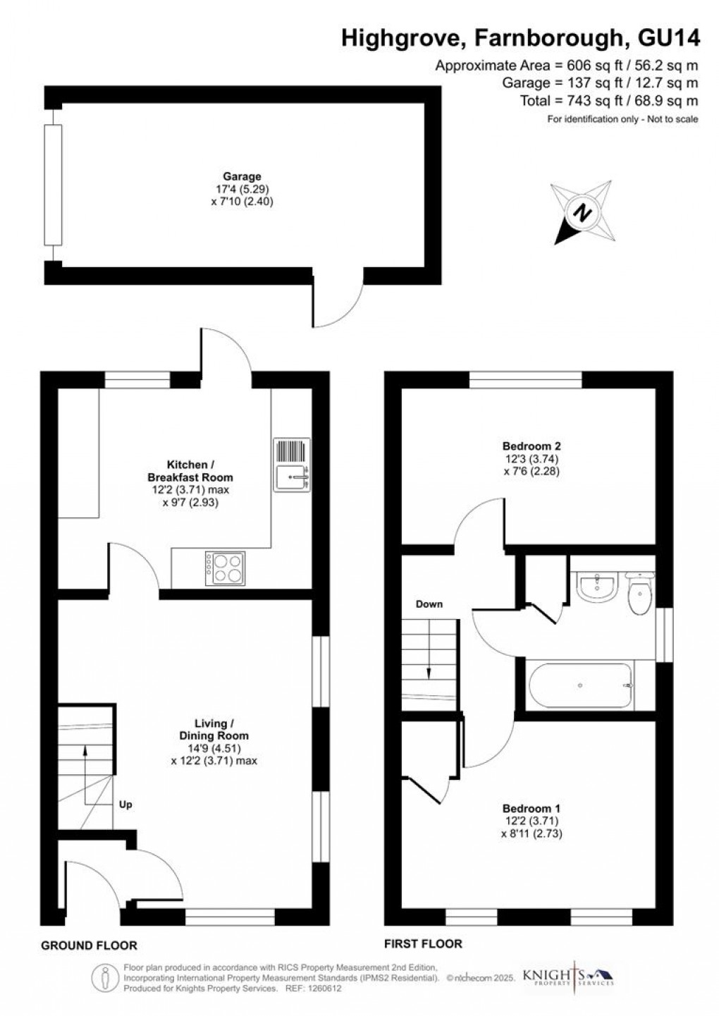 Floorplan for Highgrove, Farnborough