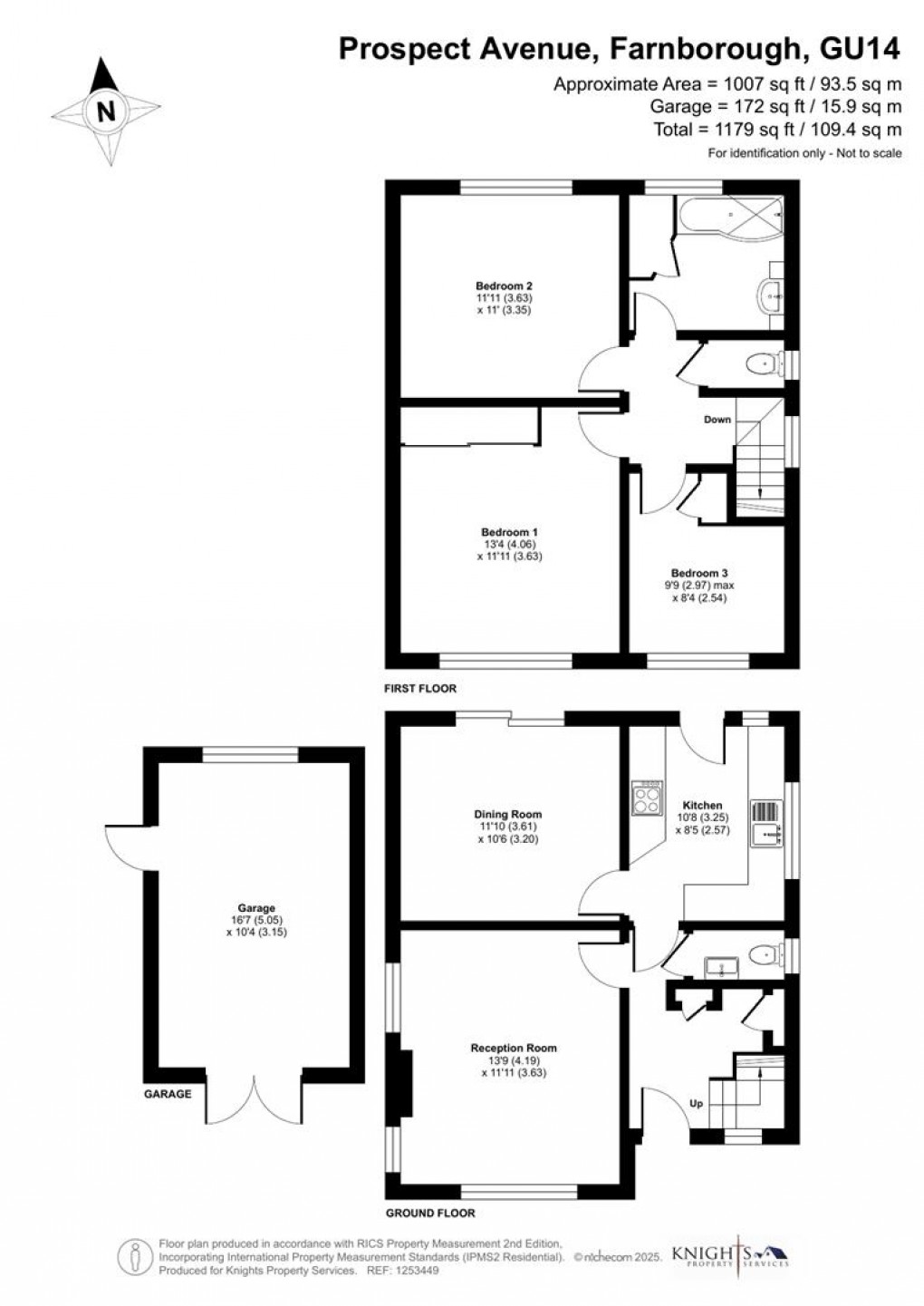 Floorplan for Prospect Avenue, Farnborough