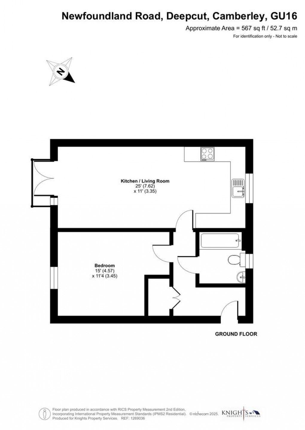 Floorplan for 21 Newfoundland Road, Deepcut, Camberley