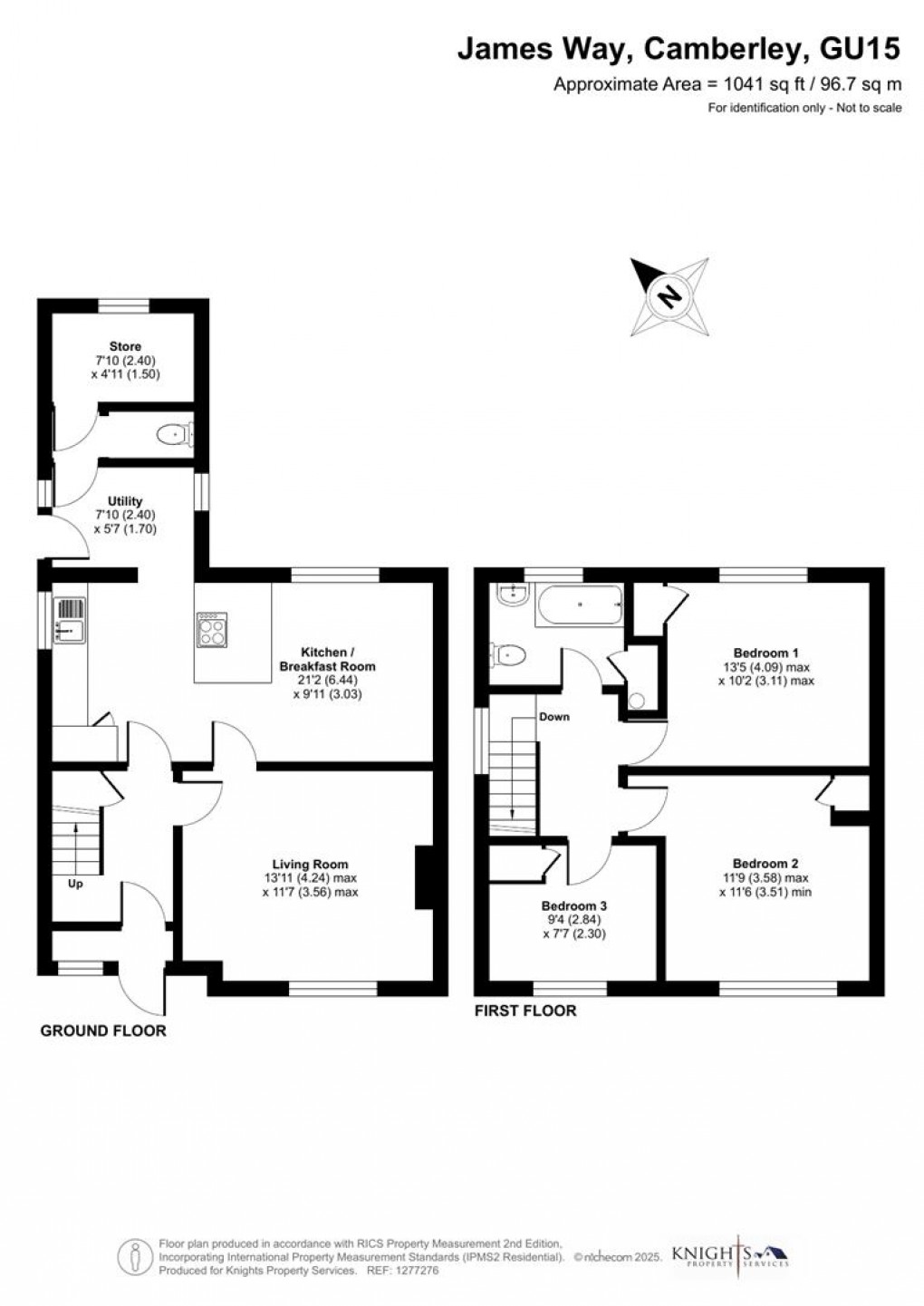 Floorplan for James Way, Camberley