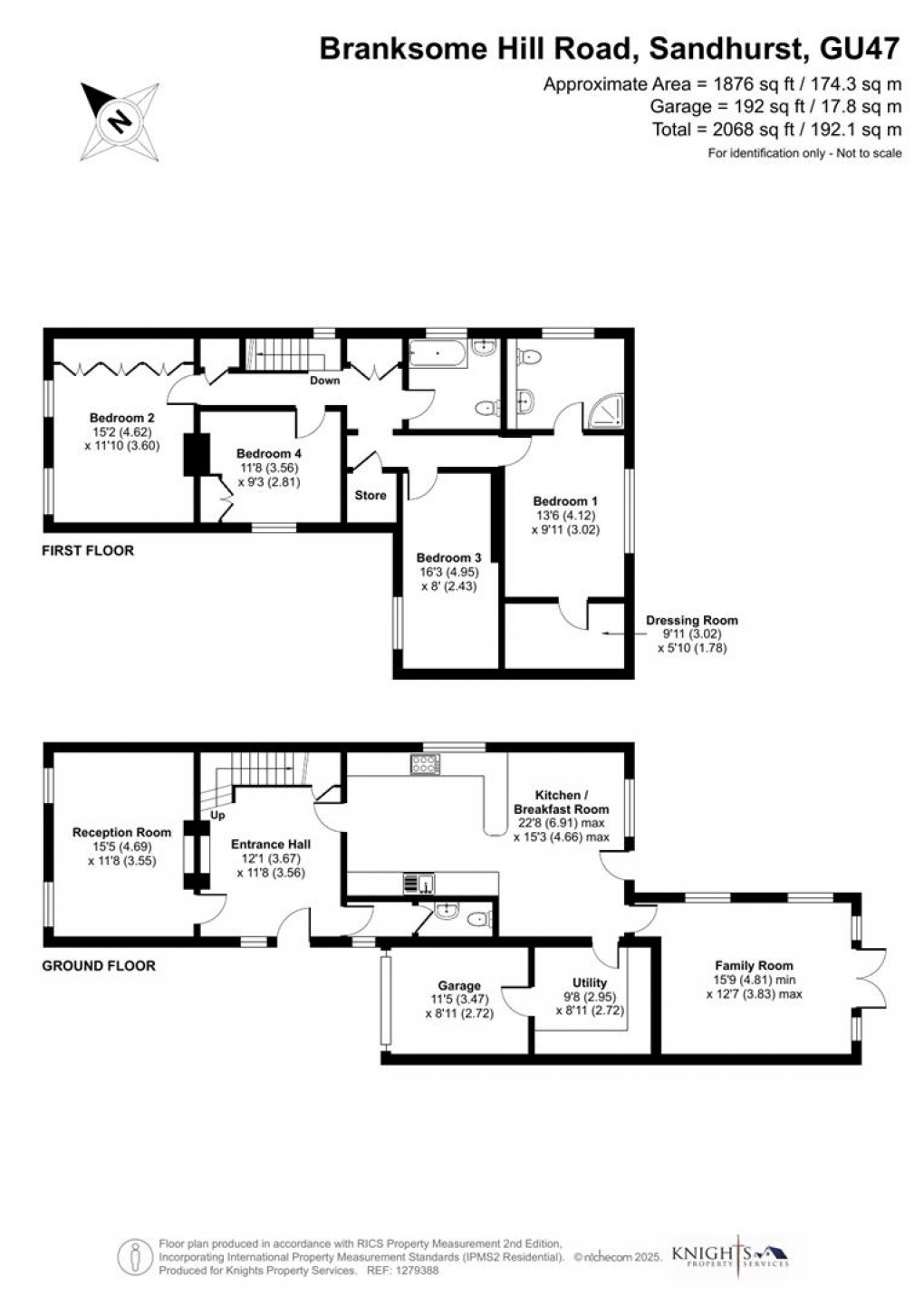 Floorplan for Branksome Hill Road, College Town, Sandhurst