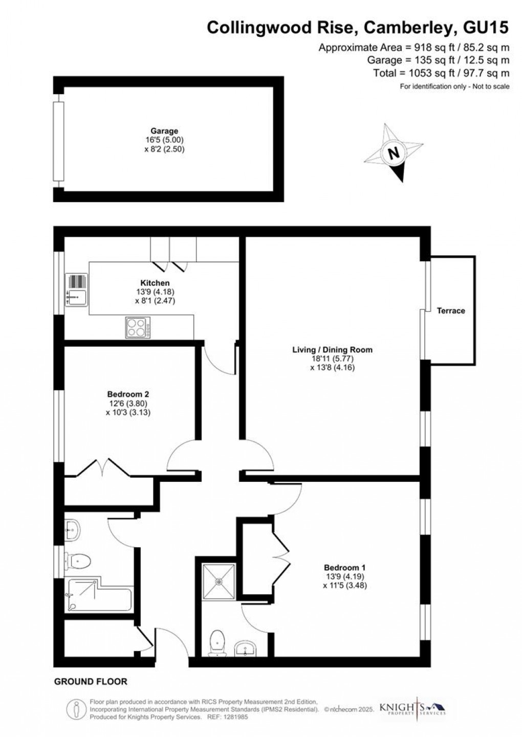 Floorplan for Collingwood Rise, Camberley