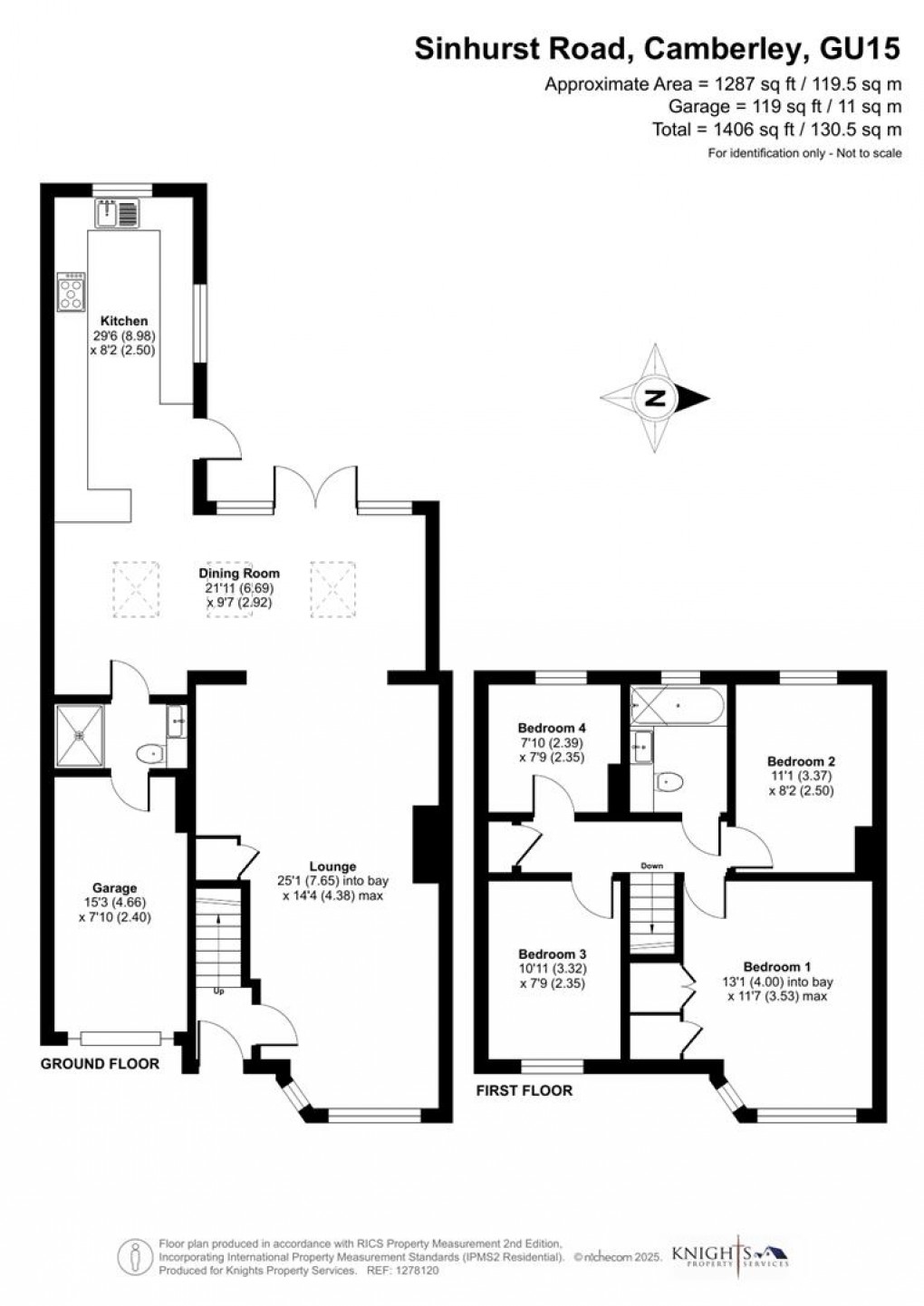 Floorplan for Sinhurst Road, Camberley