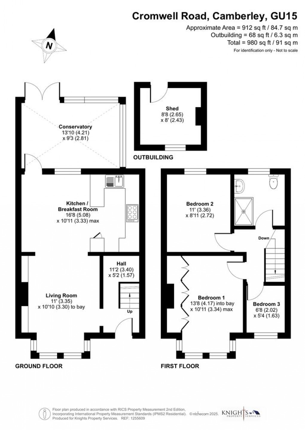 Floorplan for Cromwell Road, Camberley