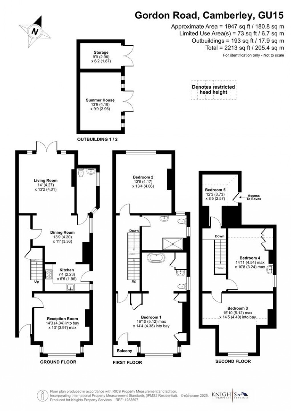 Floorplan for Gordon Road, Camberley