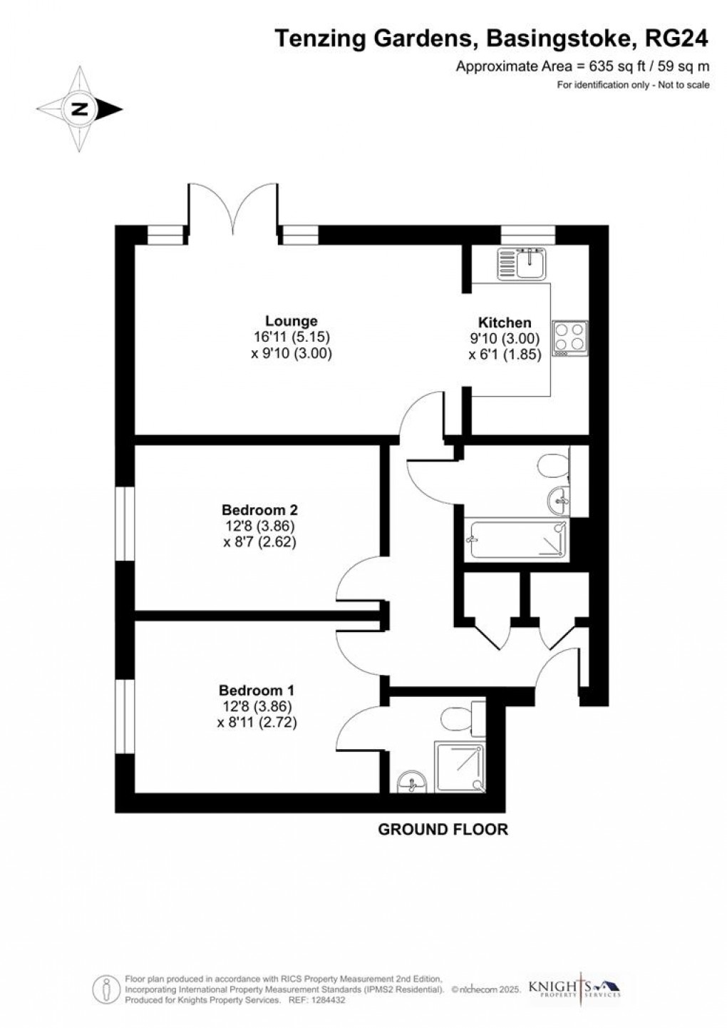 Floorplan for Tenzing Gardens, Basingstoke