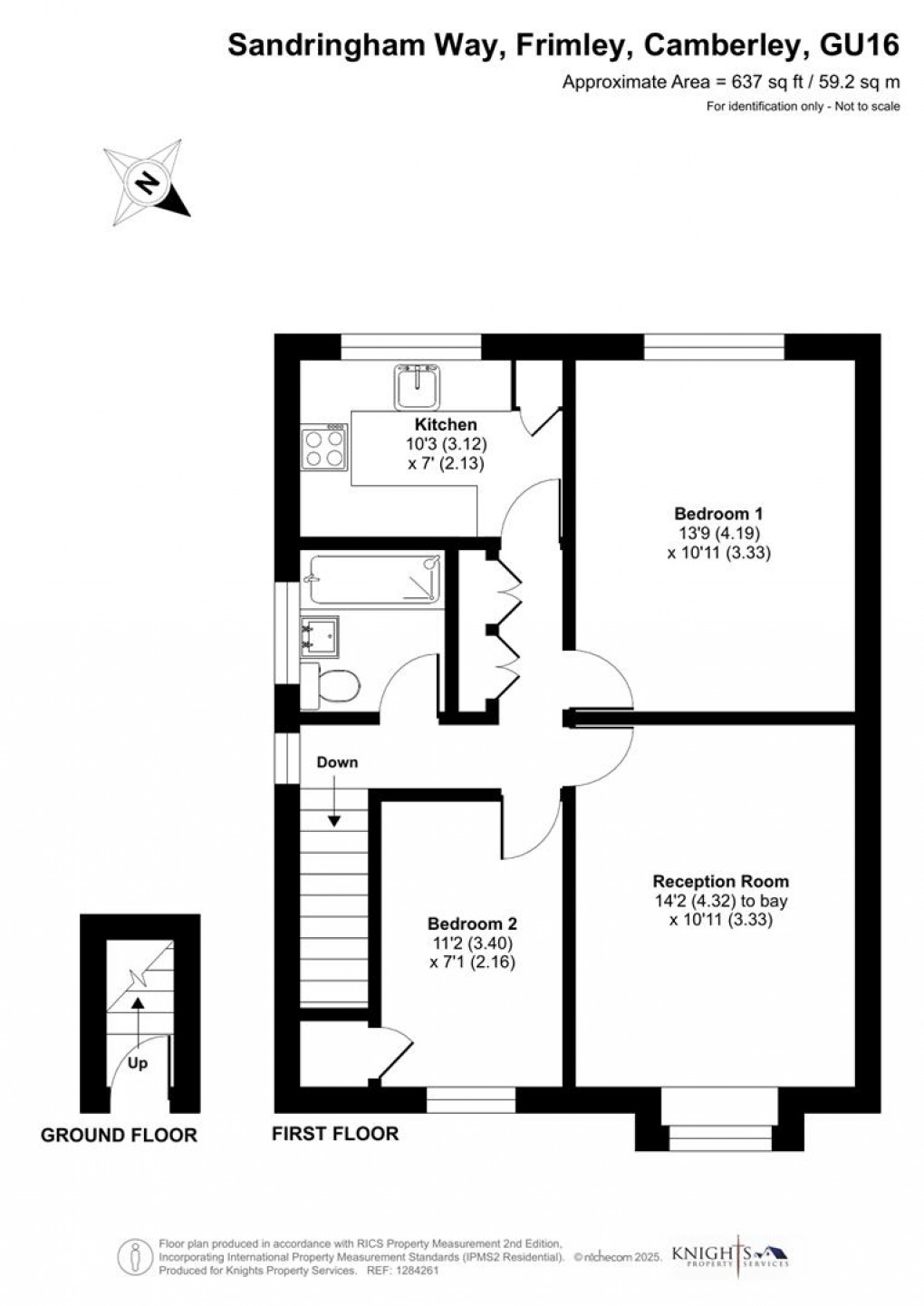 Floorplan for Sandringham Way, Frimley, Camberley