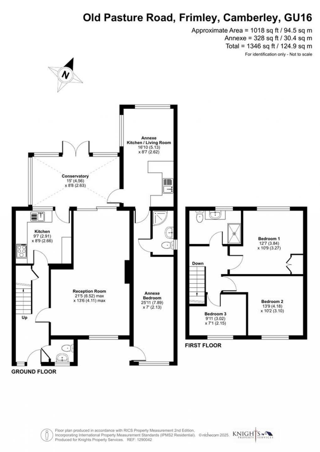 Floorplan for Old Pasture Road, Frimley